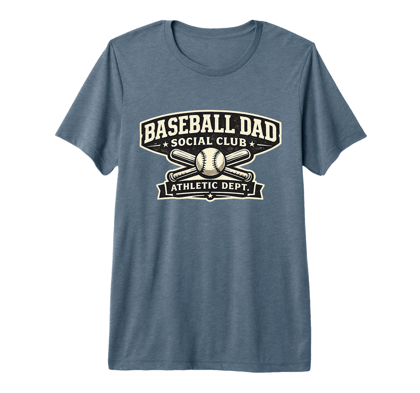 Baseball Dad Social Club Varsity T-Shirt - Novelty Apparel for Adults - T-Shirt, Sweatshirt, Hoodie