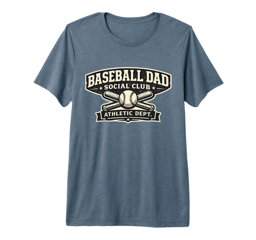 Baseball Dad Social Club Varsity T-Shirt - Novelty Apparel for Adults - T-Shirt, Sweatshirt, Hoodie