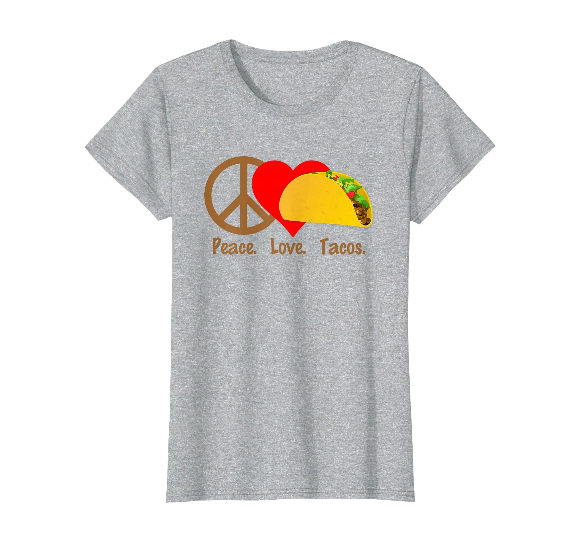 Peace Love Tacos Taco Tuesday Eat Food T-Shirt - Unique Graphic for Adults - T-Shirt, Sweatshirt, Hoodie