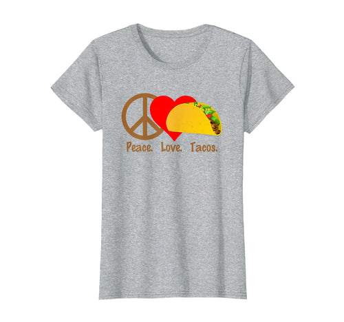 Peace Love Tacos Taco Tuesday Eat Food T-Shirt - Unique Graphic for Adults - T-Shirt, Sweatshirt, Hoodie