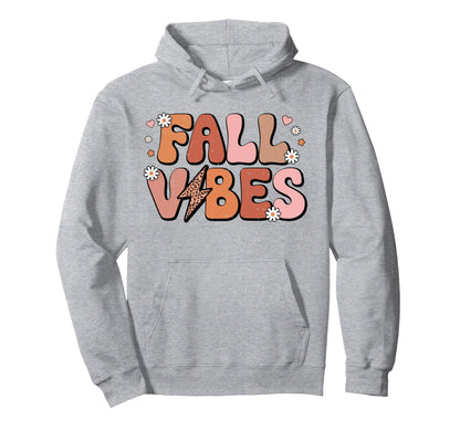 Fall Vibes Rainbow Fall Season Hoodie - Casual Everyday Wear Unisex - T-Shirt, Sweatshirt, Hoodie