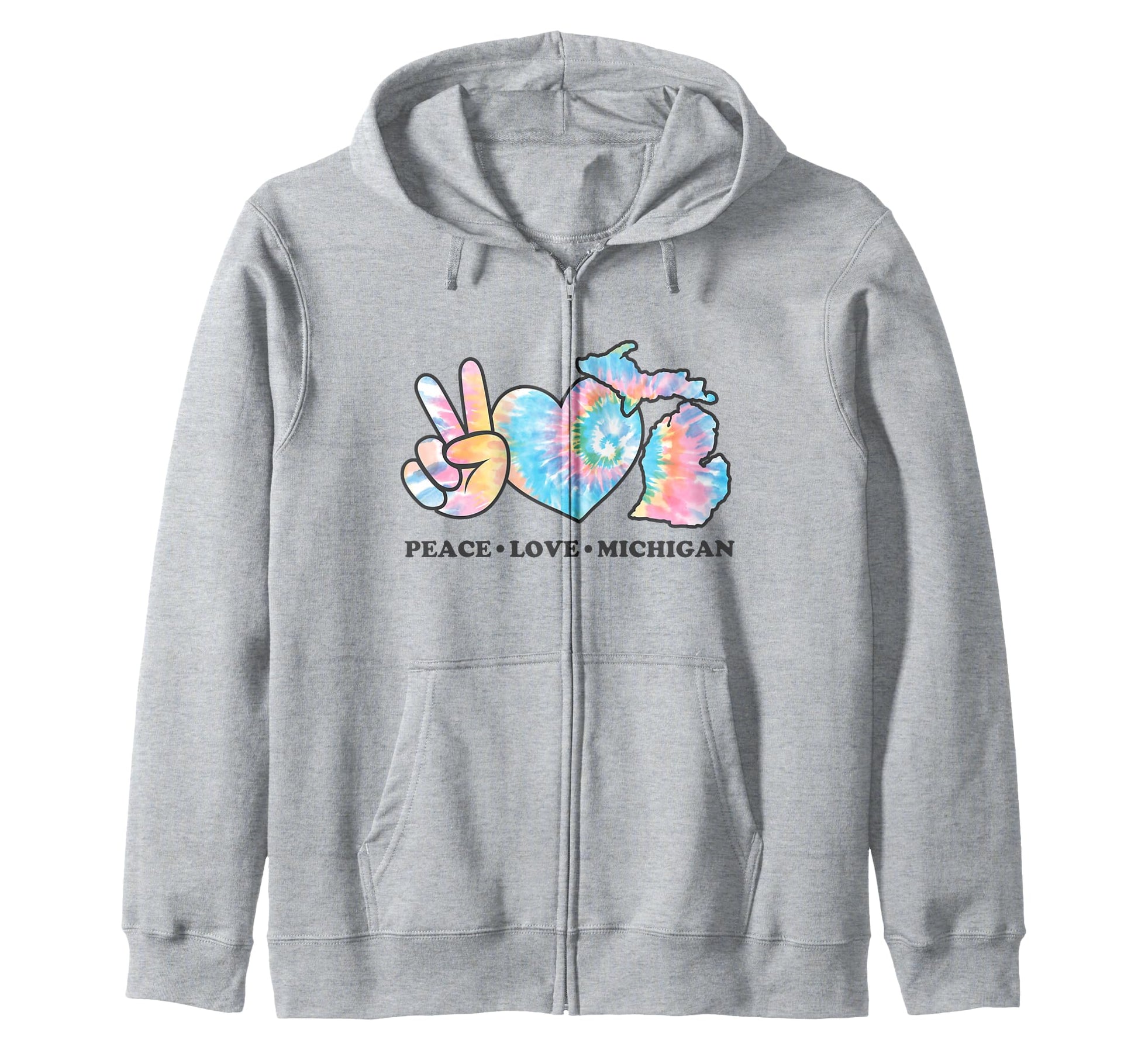 Tie Dye Michigan Hippie Gift Co Sweatshirt - Streetwear Style Men Women - T-Shirt, Sweatshirt, Hoodie