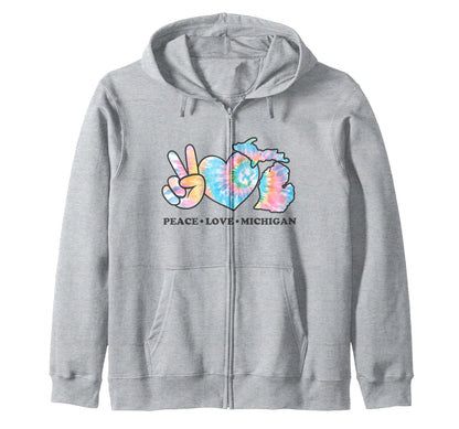 Tie Dye Michigan Hippie Gift Co Sweatshirt - Streetwear Style Men Women - T-Shirt, Sweatshirt, Hoodie