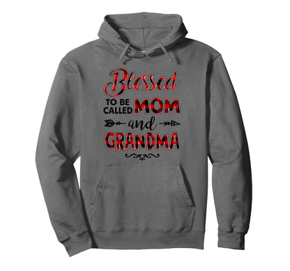 Blessed To Be Called Mom And Grandma Funny Hoodie - Unique Graphic Unisex - T-Shirt, Sweatshirt, Hoodie