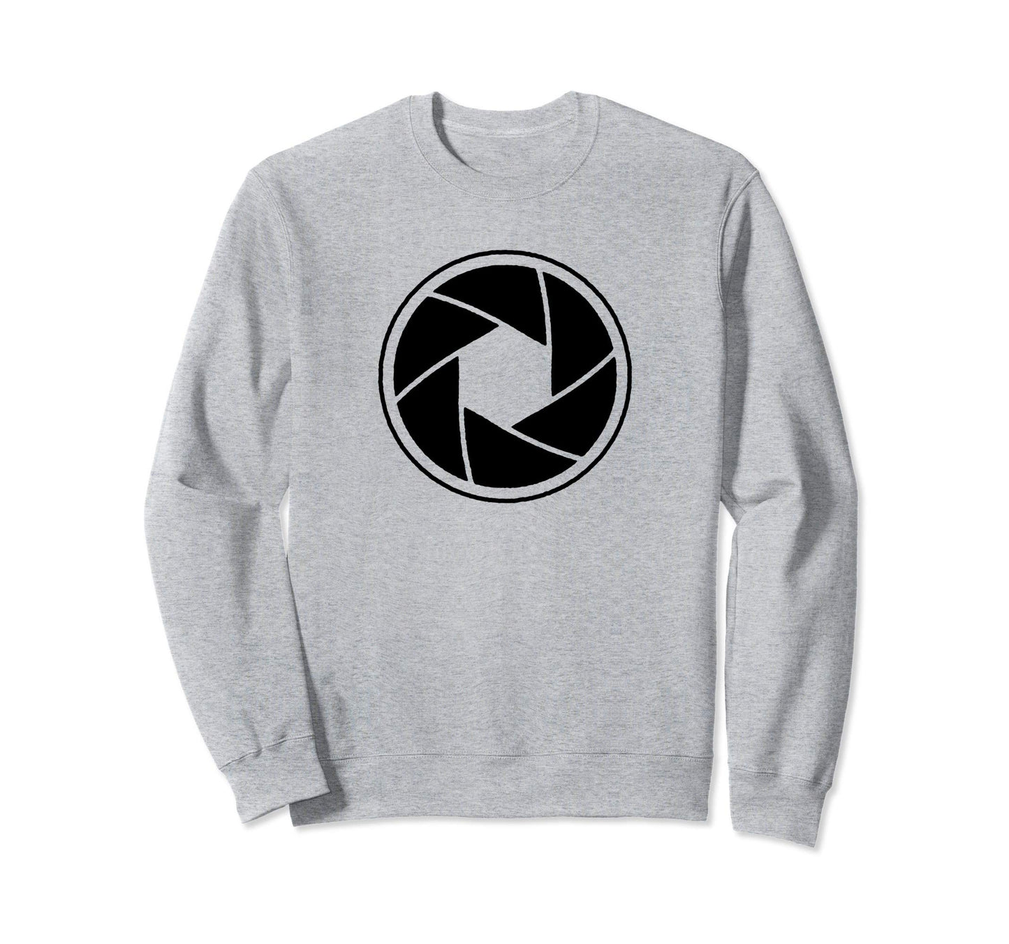 Minimalist Camera Shutter Sweatshirt - Casual Everyday Wear Men Women - T-Shirt, Sweatshirt, Hoodie