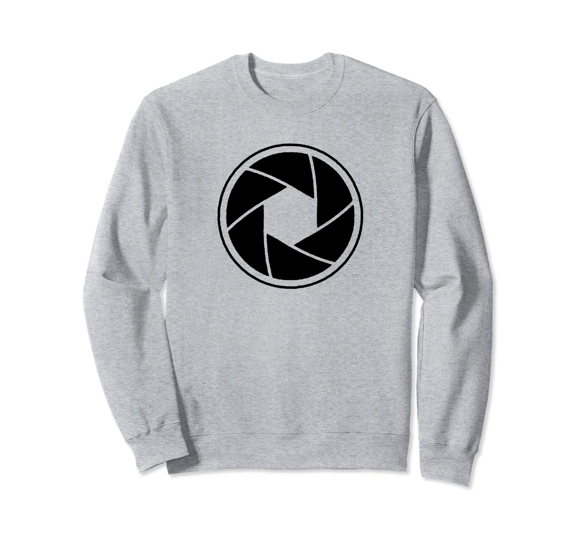 Minimalist Camera Shutter Sweatshirt - Casual Everyday Wear Men Women - T-Shirt, Sweatshirt, Hoodie