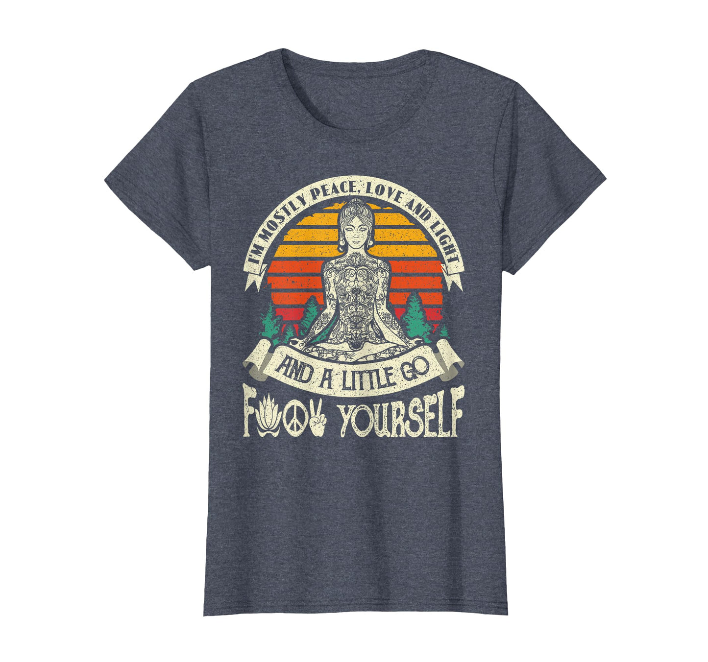 Im Mostly Peace Love And Light Little T-Shirt - Unique Graphic Men Women - T-Shirt, Sweatshirt, Hoodie