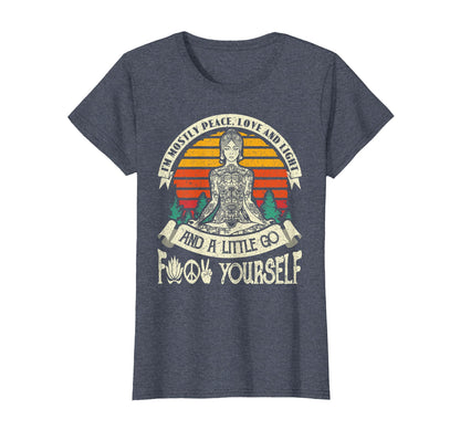 Im Mostly Peace Love And Light Little T-Shirt - Unique Graphic Men Women - T-Shirt, Sweatshirt, Hoodie