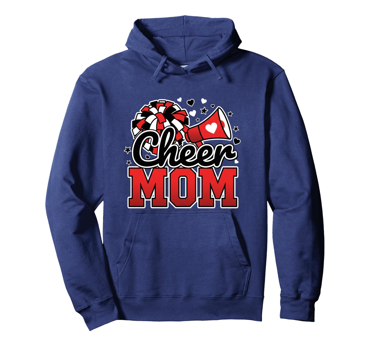 Cheer Mom Pom Pom Cheerleader Game Day Hoodie - Novelty Apparel Unisex - T-Shirt, Sweatshirt, Hoodie