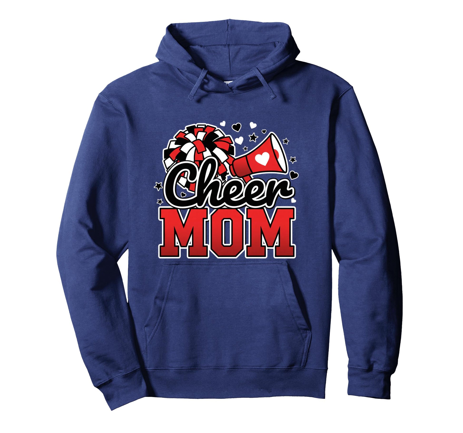 Cheer Mom Pom Pom Cheerleader Game Day Hoodie - Novelty Apparel Unisex - T-Shirt, Sweatshirt, Hoodie