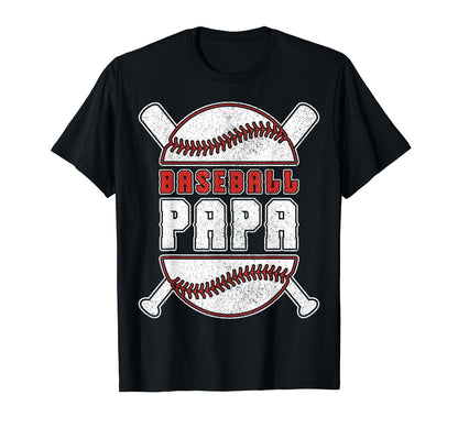 Mens Baseball Papa Baseball Player T-Shirt - Novelty Apparel Men Women - T-Shirt, Sweatshirt, Hoodie