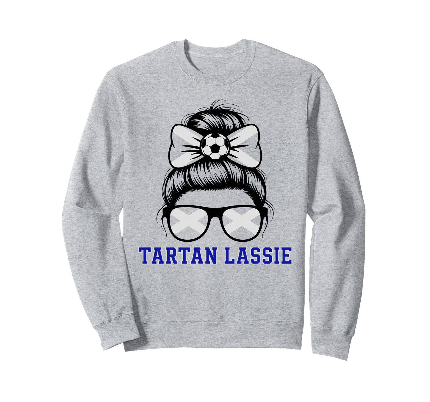 Scottish Scotland Tartan Lassie Sweatshirt - Minimalist Print Men Women - T-Shirt, Sweatshirt, Hoodie