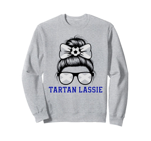 Scottish Scotland Tartan Lassie Sweatshirt - Minimalist Print Men Women - T-Shirt, Sweatshirt, Hoodie