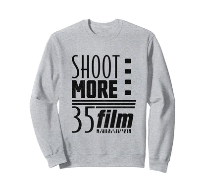Shoot More 35Mm Film Analog Camera Sweatshirt - Unique Graphic Men Women - T-Shirt, Sweatshirt, Hoodie