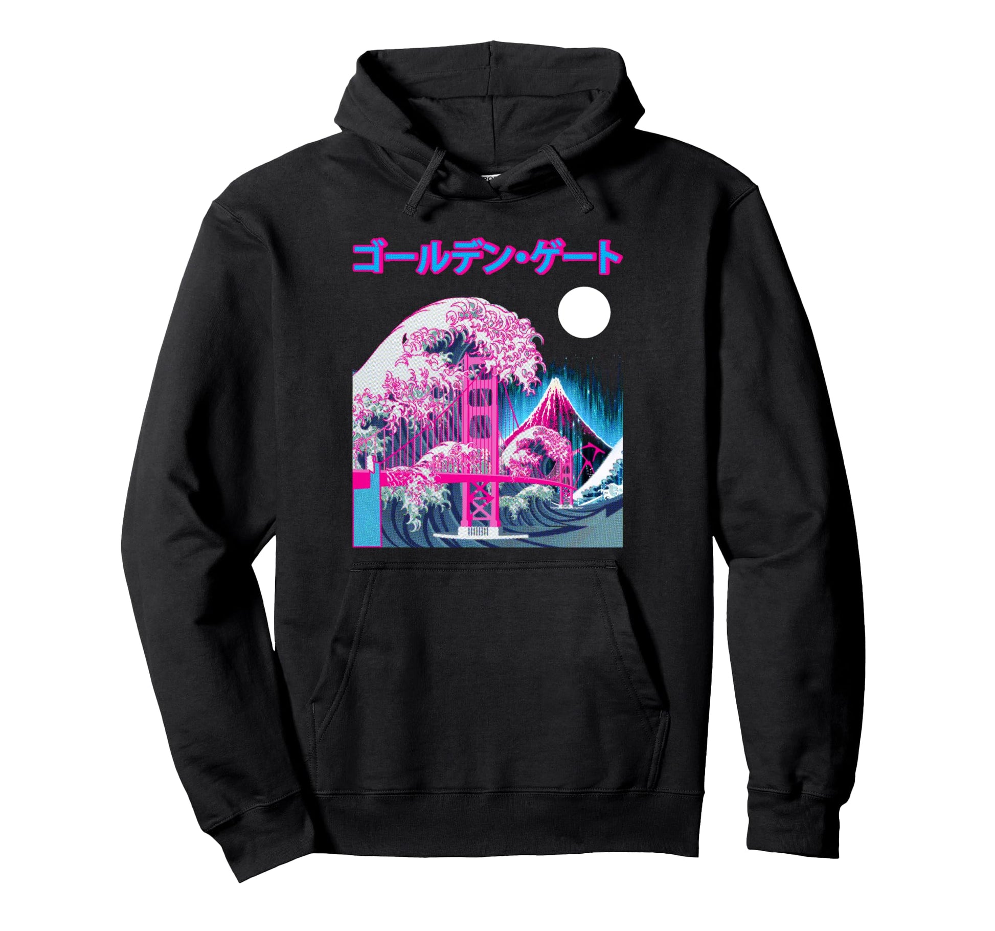 Vaporwave Glitch Aesthetic Japan Hoodie - Minimalist Print for Adults - T-Shirt, Sweatshirt, Hoodie