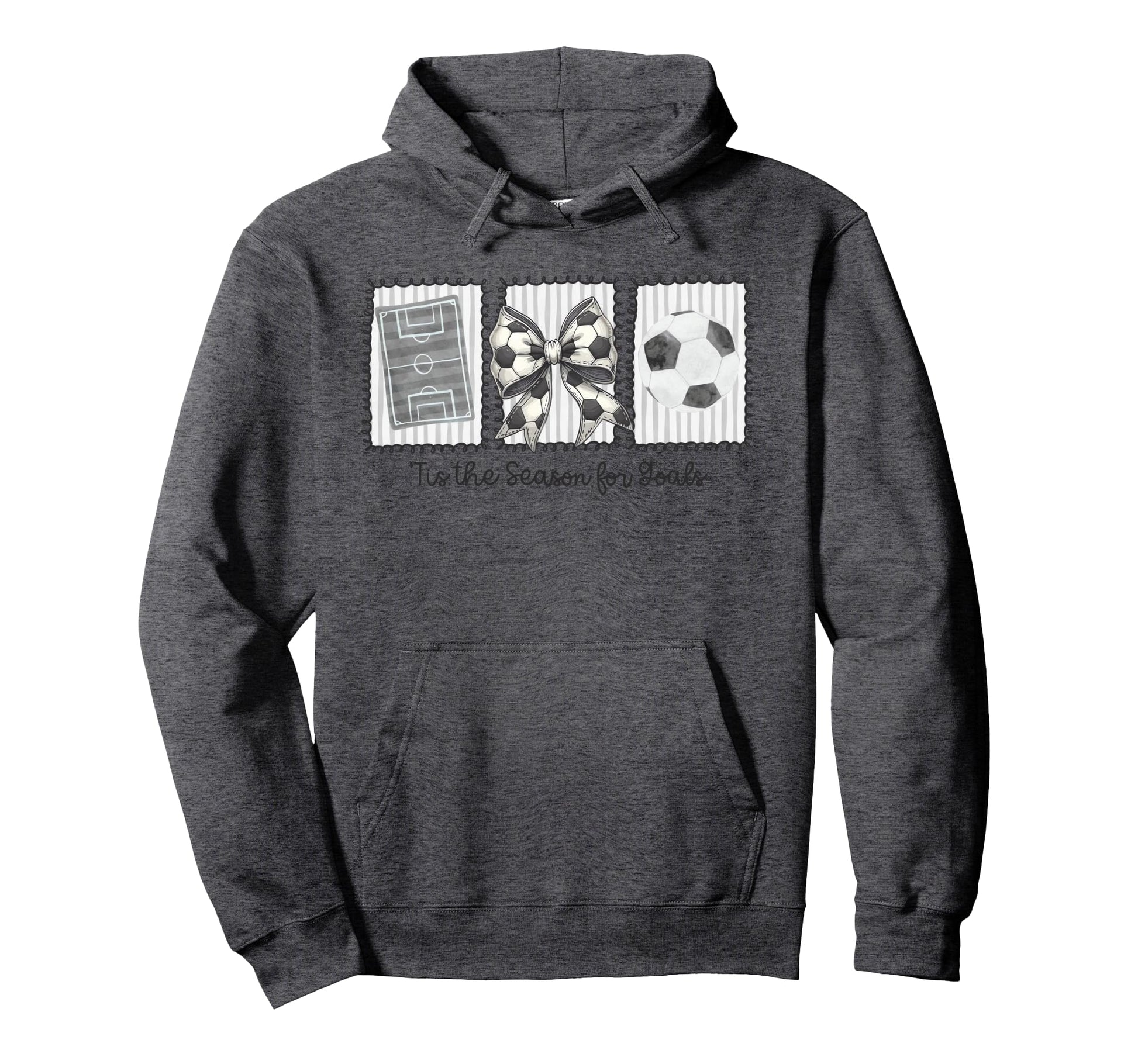 Funny Preppy Tis Season Soccer Stamps Hoodie - Aesthetic Graphic Unisex - T-Shirt, Sweatshirt, Hoodie