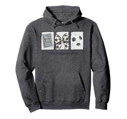 Funny Preppy Tis Season Soccer Stamps Hoodie - Aesthetic Graphic Unisex - T-Shirt, Sweatshirt, Hoodie