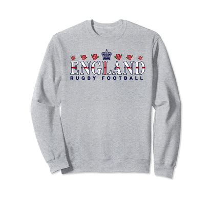 England Peace Love Rugby Double Sided Sweatshirt - Unique Graphic Unisex - T-Shirt, Sweatshirt, Hoodie