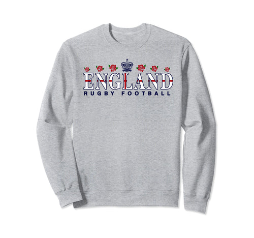 England Peace Love Rugby Double Sided Sweatshirt - Unique Graphic Unisex - T-Shirt, Sweatshirt, Hoodie