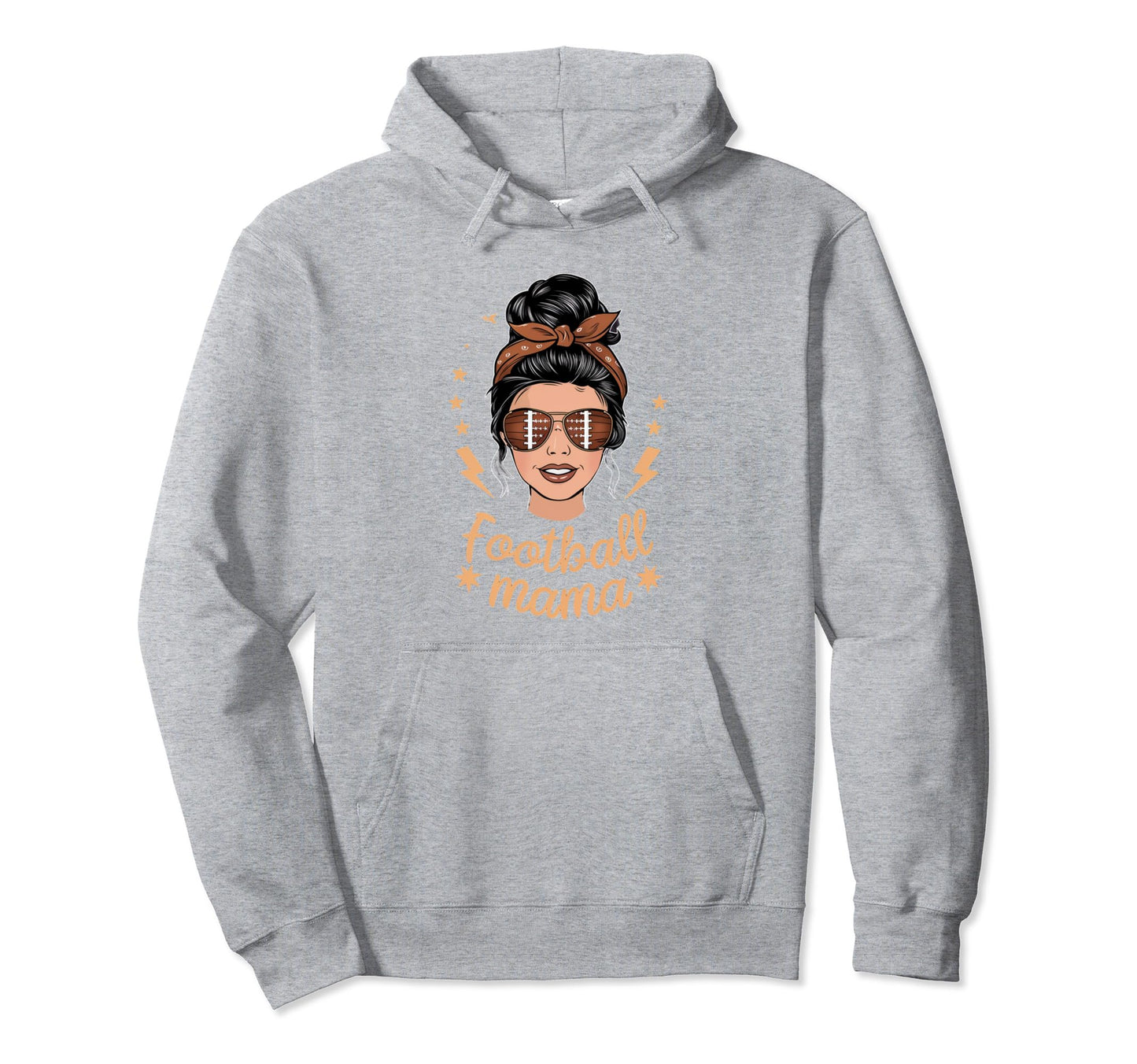 Womens Moms Coquette Bow Football Hoodie - Fun Novelty Design for Adults - T-Shirt, Sweatshirt, Hoodie