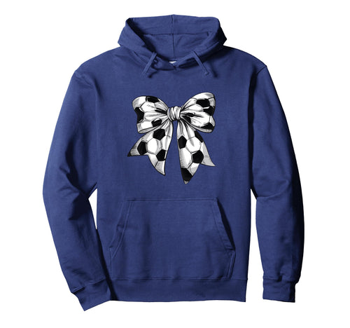 Coquette Bow Soccer Ball Mom Life Game Hoodie - Trendy Graphic Men Women - T-Shirt, Sweatshirt, Hoodie