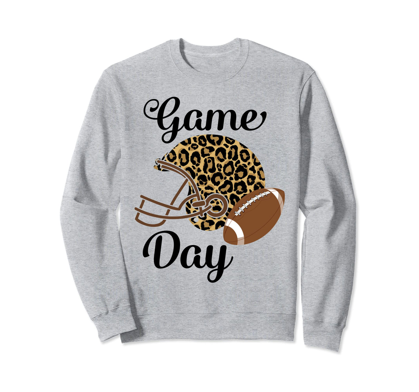 Leopard Football Game Day Helmet Sweatshirt - Streetwear Style Unisex - T-Shirt, Sweatshirt, Hoodie