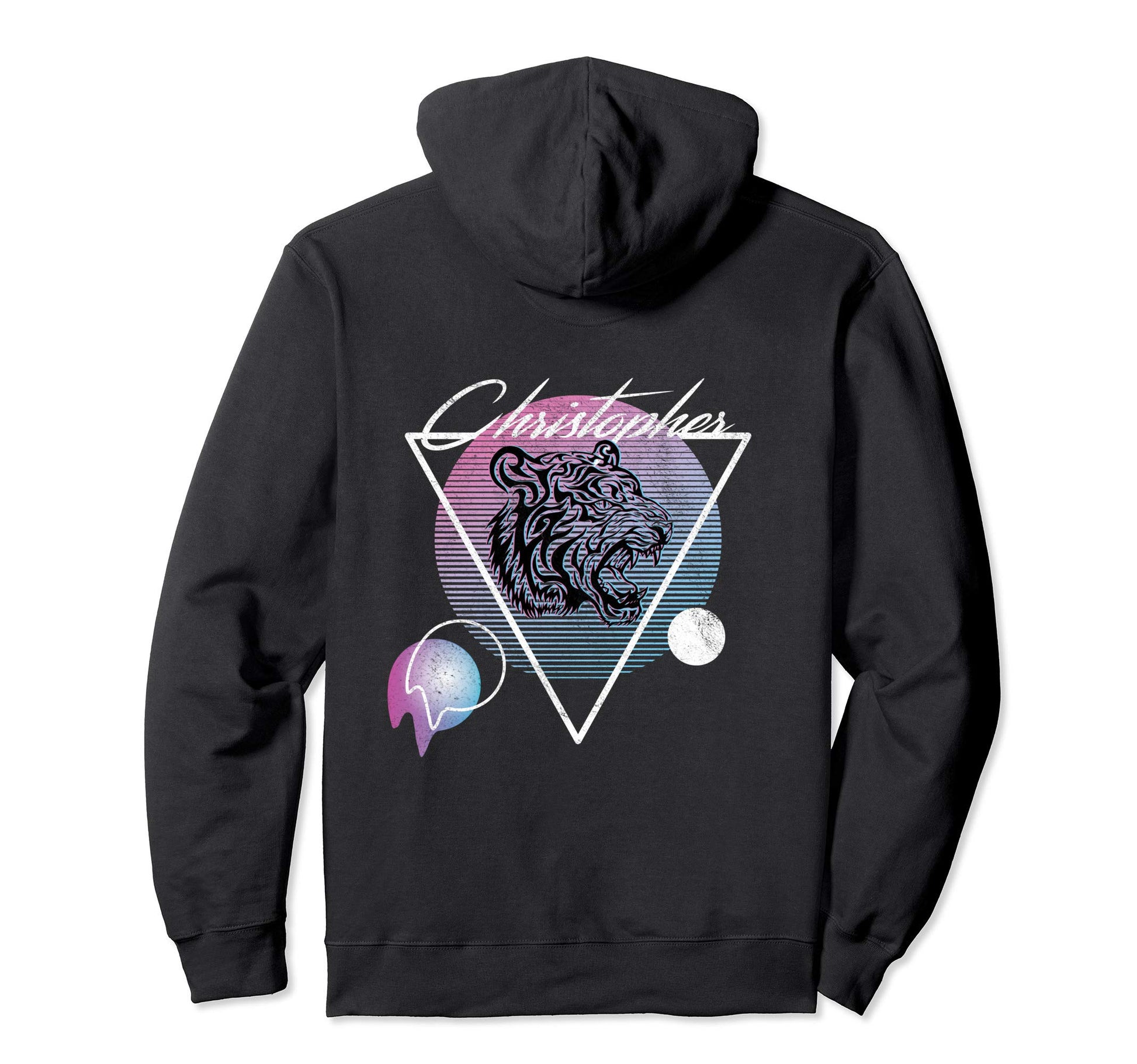 Christopher Name Vaporwave Aesthetic Art Hoodie - Graphic Print Unisex - T-Shirt, Sweatshirt, Hoodie