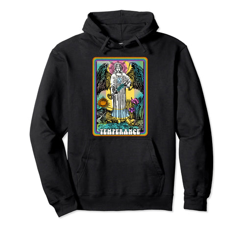 Tarot Card Temperance Angel Groovy Hoodie - Graphic Print Men Women - T-Shirt, Sweatshirt, Hoodie