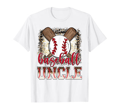Baseball Uncle Leopard Proud Ball T-Shirt - Fun Novelty Design Men Women - T-Shirt, Sweatshirt, Hoodie