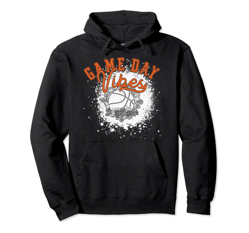 Bleached Basketball Game Day Vibes Hoodie - Trendy Graphic Unisex - T-Shirt, Sweatshirt, Hoodie