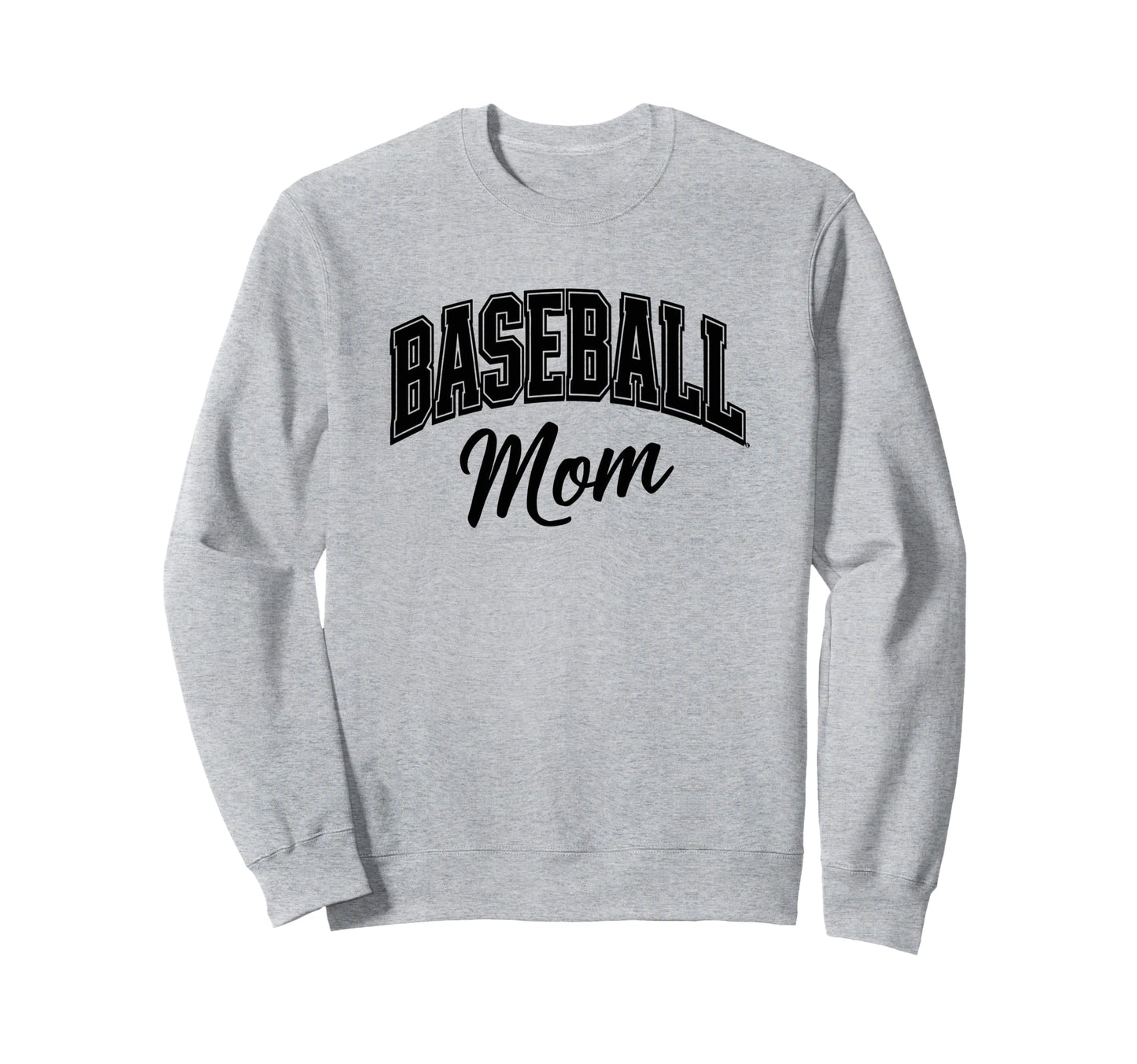Baseball Mom Proud Sports Supporter Sweatshirt - Trendy Graphic Unisex - T-Shirt, Sweatshirt, Hoodie