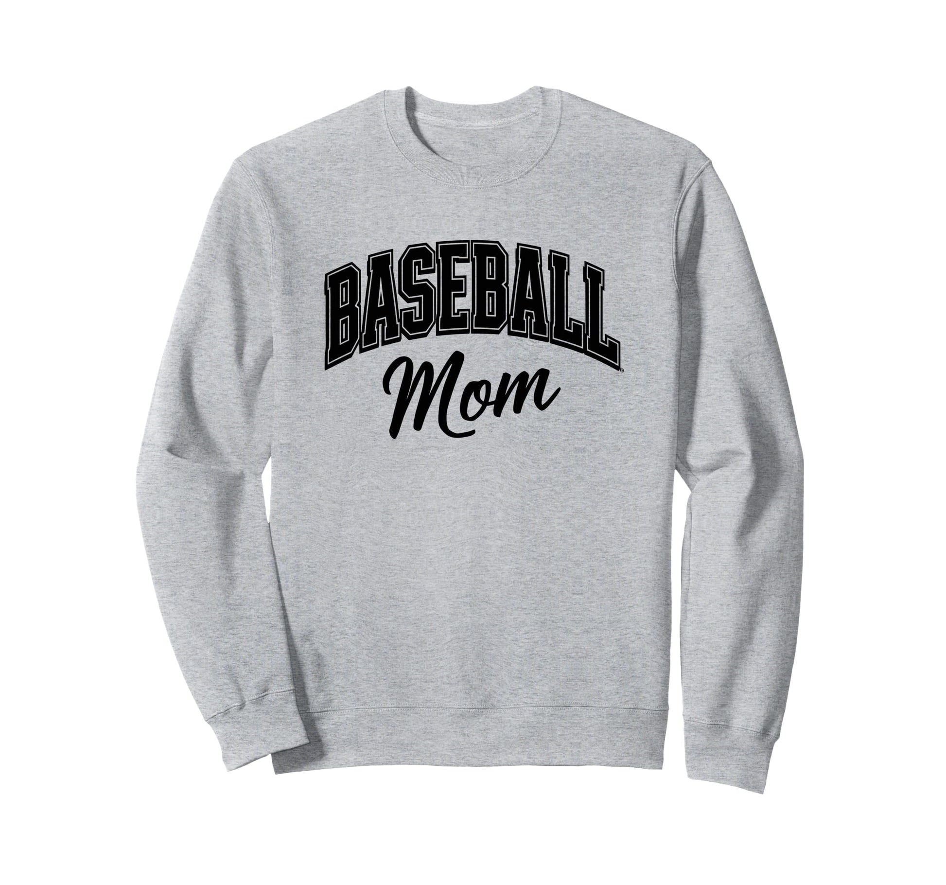 Baseball Mom Proud Sports Supporter Sweatshirt - Trendy Graphic Unisex - T-Shirt, Sweatshirt, Hoodie