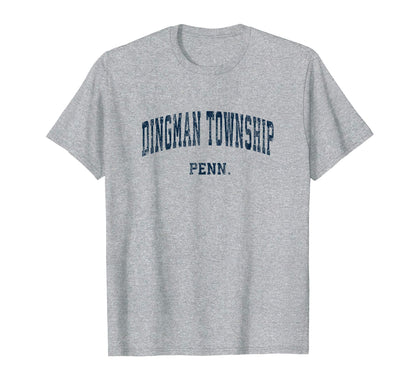 Dingman Township Pennsylvania Pa T-Shirt - Minimalist Print for Adults - T-Shirt, Sweatshirt, Hoodie