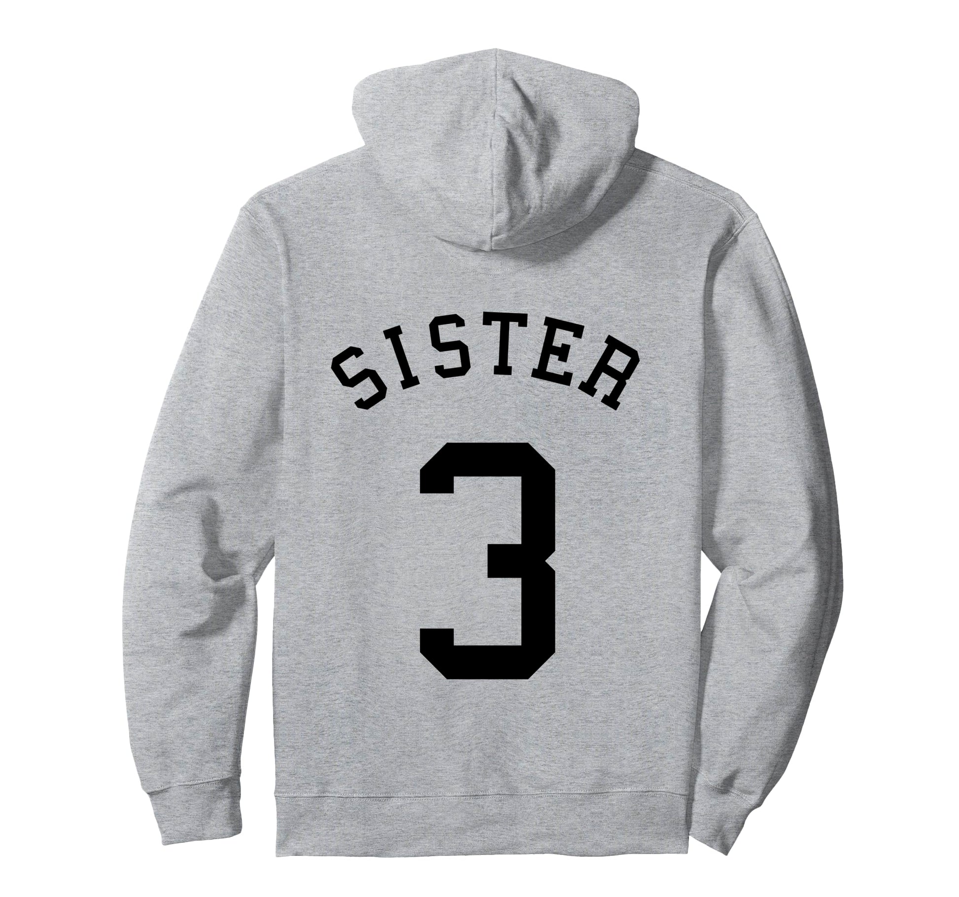 Sister Team Uniform 3 Baseball Sis Rugby Hoodie - Aesthetic Graphic Unisex - T-Shirt, Sweatshirt, Hoodie