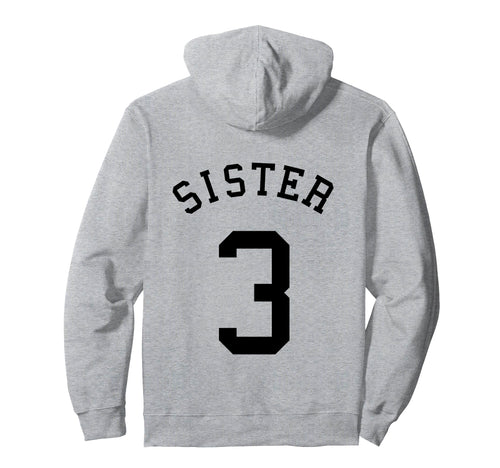 Sister Team Uniform 3 Baseball Sis Rugby Hoodie - Aesthetic Graphic Unisex - T-Shirt, Sweatshirt, Hoodie