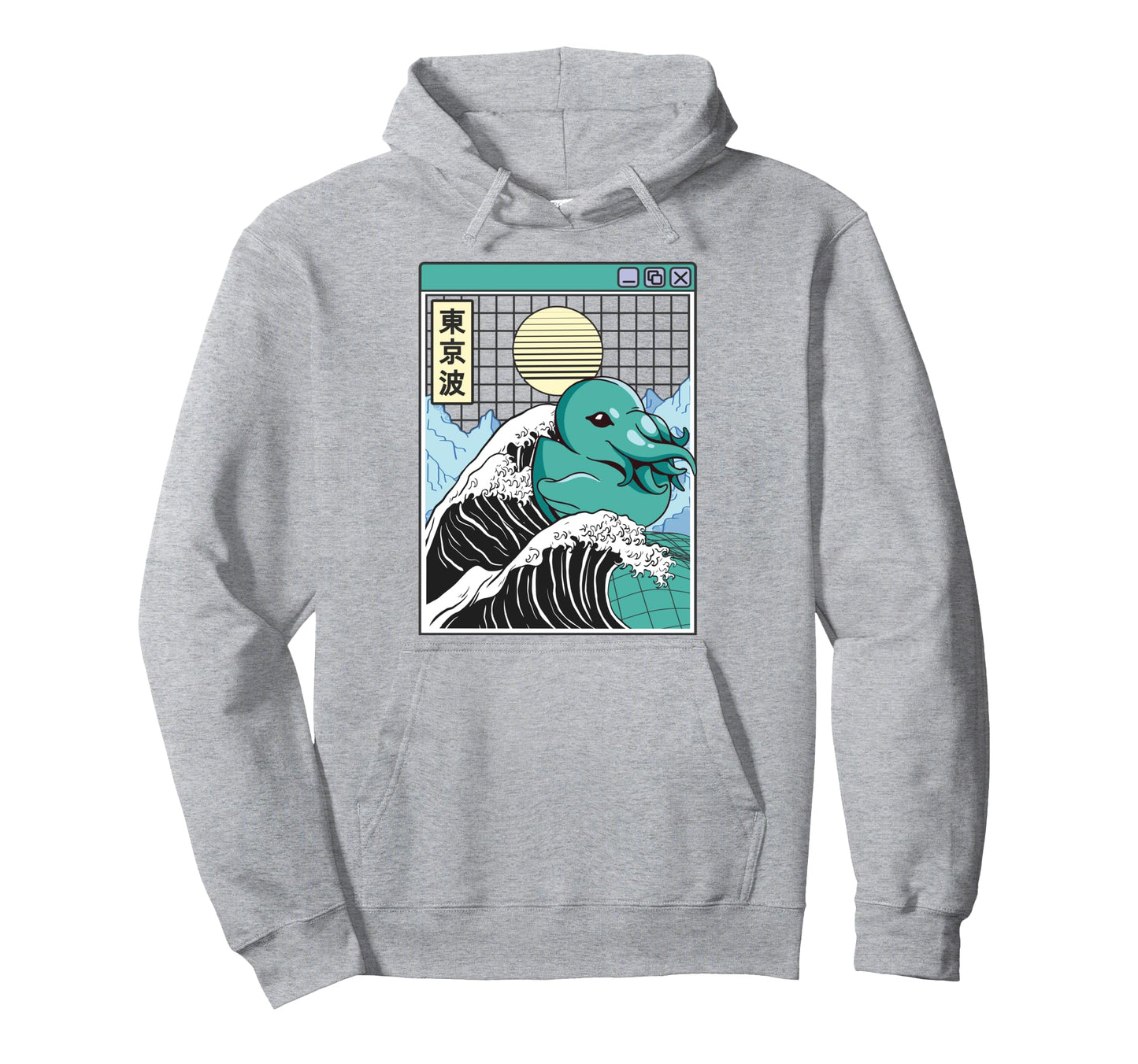 Sea Monster Rubber Duck Kanagawa Wave Hoodie - Casual Everyday Wear Unisex - T-Shirt, Sweatshirt, Hoodie