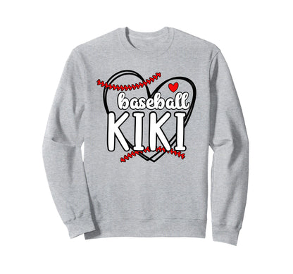 Baseball Kiki Heart Grandma Kiki Sweatshirt - Trendy Graphic Unisex - T-Shirt, Sweatshirt, Hoodie
