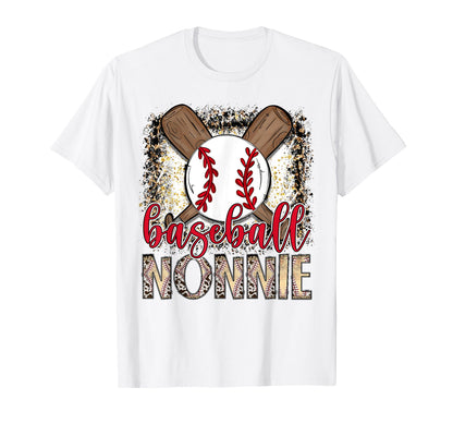 Baseball Nonnie Leopard Proud Ball T-Shirt - Fun Novelty Design Men Women - T-Shirt, Sweatshirt, Hoodie