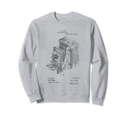 Photography Camera Patent Hand Sweatshirt - Casual Everyday Wear Unisex - T-Shirt, Sweatshirt, Hoodie