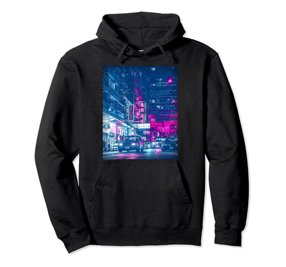 Aesthetic Cyber Vaporwave Dream Japan Hoodie - Custom Art Print for Adults - T-Shirt, Sweatshirt, Hoodie