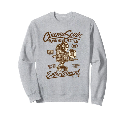 Movie Camera Sweatshirt - Novelty Apparel Men Women - T-Shirt, Sweatshirt, Hoodie