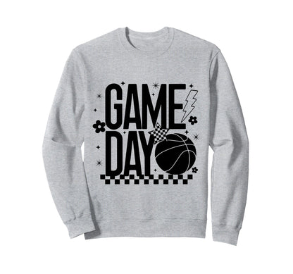 Basketball Mom Game Day Tipoff Season Sweatshirt - Unique Graphic Unisex - T-Shirt, Sweatshirt, Hoodie
