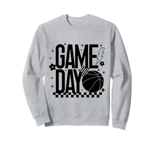 Basketball Mom Game Day Tipoff Season Sweatshirt - Unique Graphic Unisex - T-Shirt, Sweatshirt, Hoodie