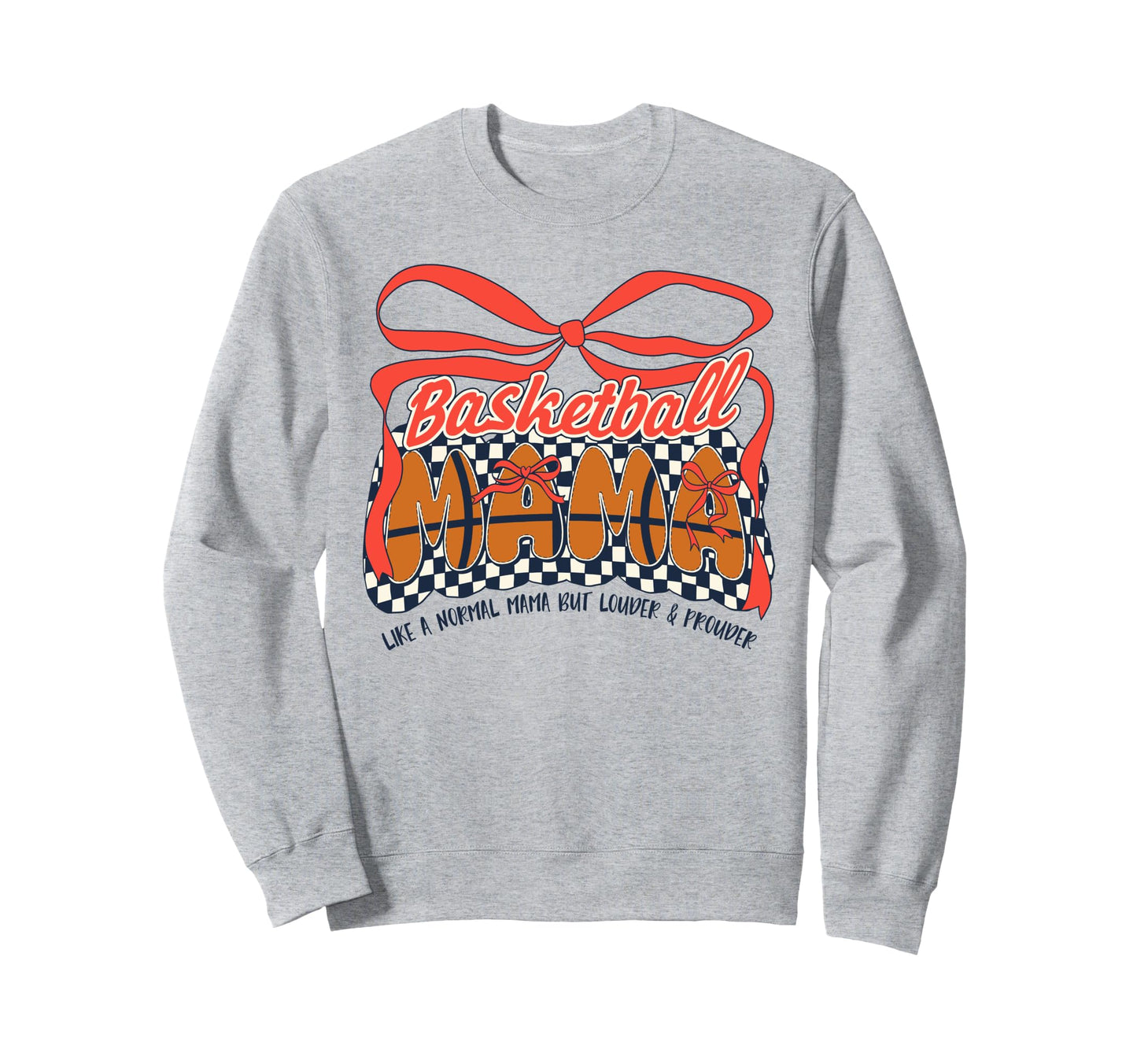 Basketball Mom Game Day Checkered Sweatshirt - Minimalist Print Unisex - T-Shirt, Sweatshirt, Hoodie