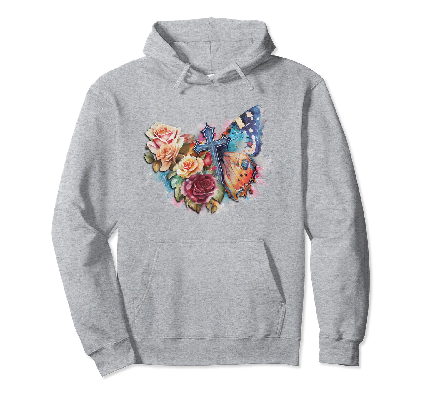 Holy Spirit Butterflies Grunge Aesthetic Hoodie - Novelty Apparel Unisex - T-Shirt, Sweatshirt, Hoodie