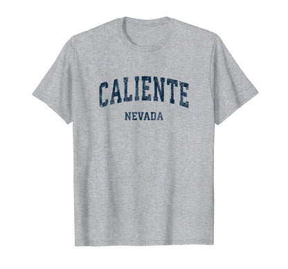Caliente Nevada Nv Varsity Sports Navy T-Shirt - Fun Novelty Design Unisex - T-Shirt, Sweatshirt, Hoodie