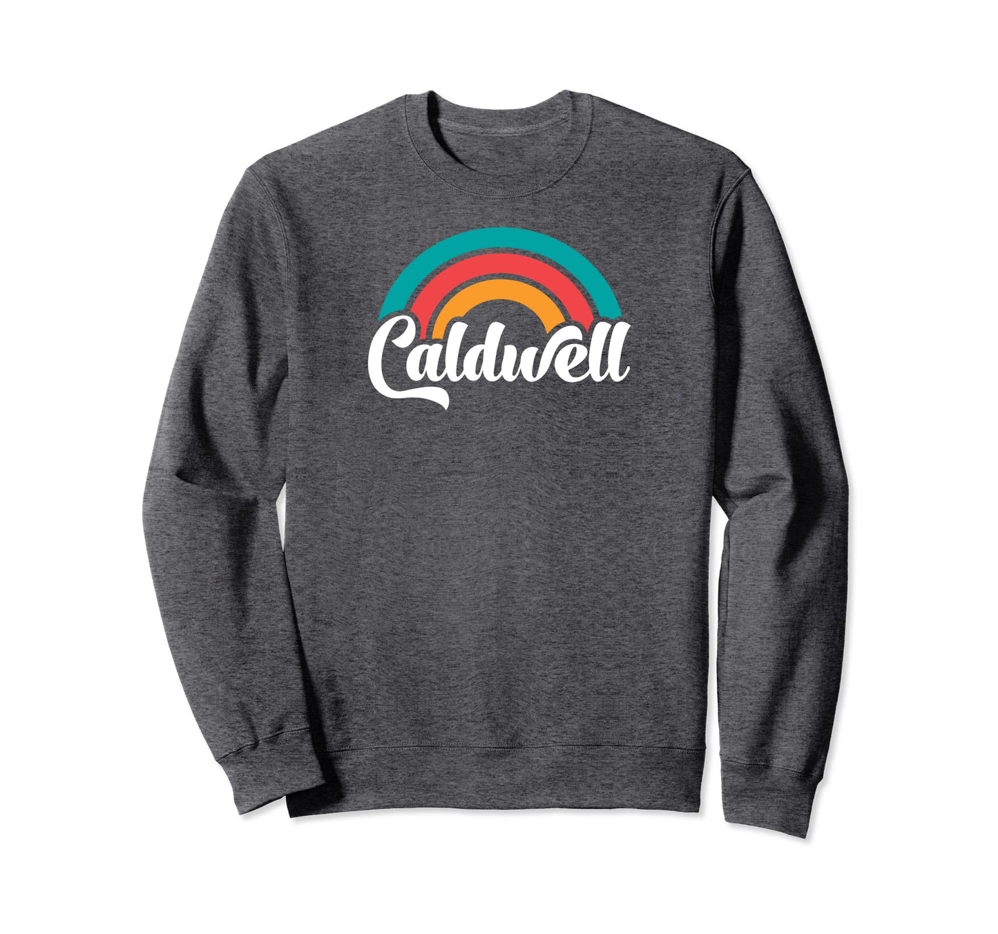 Caldwell Id Script Rainbow Sweatshirt - Custom Art Print for Adults - T-Shirt, Sweatshirt, Hoodie