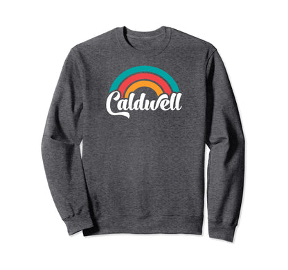 Caldwell Id Script Rainbow Sweatshirt - Custom Art Print for Adults - T-Shirt, Sweatshirt, Hoodie