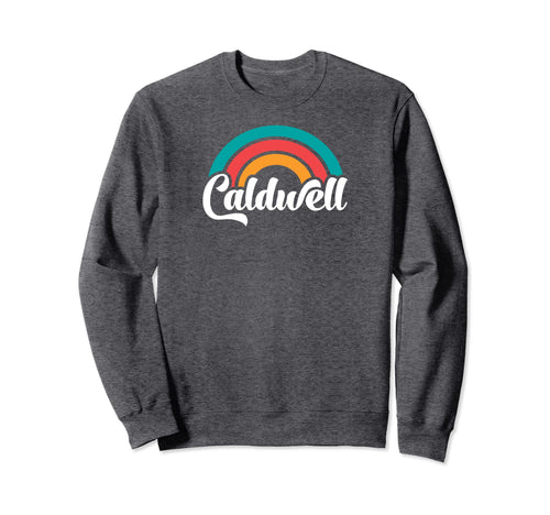 Caldwell Id Script Rainbow Sweatshirt - Custom Art Print for Adults - T-Shirt, Sweatshirt, Hoodie