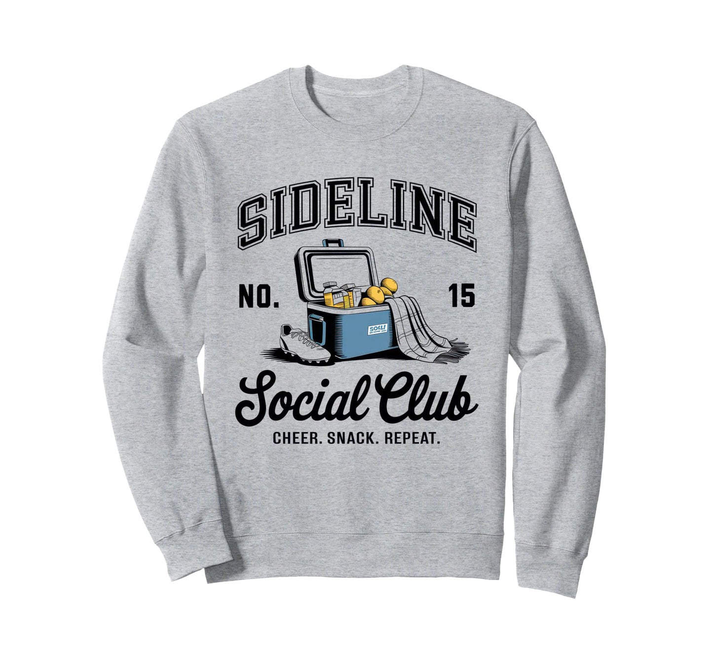 Sideline Social Club Soccer Mom Game Sweatshirt - Unique Graphic Men Women - T-Shirt, Sweatshirt, Hoodie
